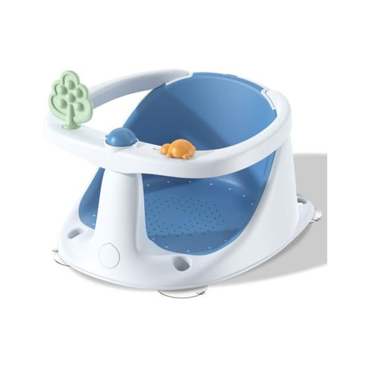 Baby Bath Seat for Babies 6 Months & Up, Non-Slip with Suction Cups, Safe & Comfortable Infant Bath Seat for Bathtub, Blue