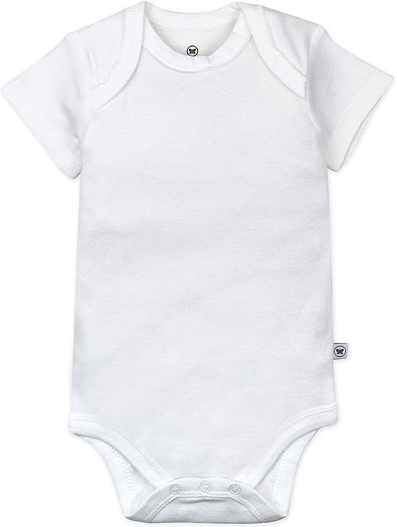 HonestBaby 5-pack Short Sleeve Bodysuits One-piece 100% Organic Cotton for Infant Baby Boys