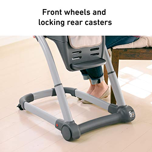 Graco Blossom 6 in 1 Convertible High Chair, Redmond, Infant Highchair, Toddlers Booster & Convenient for Travel