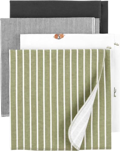 Carter's Baby 4-Pack Receiving Blankets (Green)
