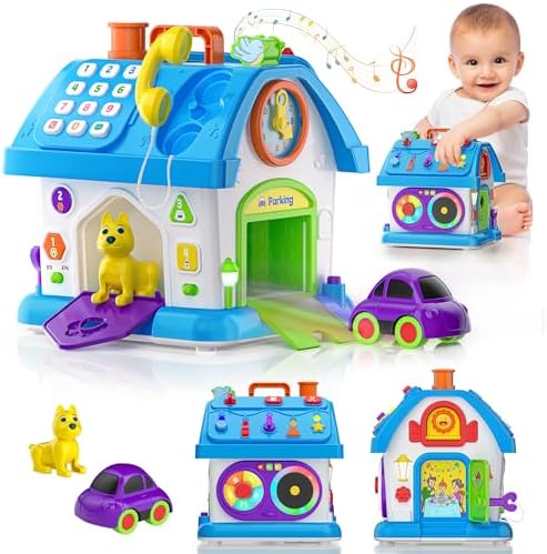 Toys for 1 Year Old Girl Boy Gifts, Baby Montessori Toys 12-18 Months, Toddler Educational Learning Toys for 1-2 Year Old, Baby Musical Toy House for One Year Old Boys Girls 1st Birthday Gift