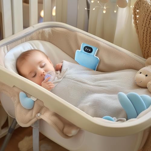 Baby Vibrating Sleep Soother, Baby Sleep Aid, Portable Baby Soothers for Sleep, 3 Adjustable Vibration Modes, 90 Min Timer, Baby Sleep Soother for Home & Travel, Use for Cribs & Strollers