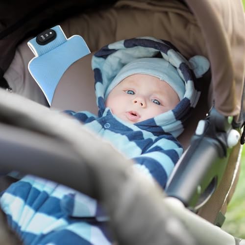 Baby Vibrating Sleep Soother, Baby Sleep Aid, Portable Baby Soothers for Sleep, 3 Adjustable Vibration Modes, 90 Min Timer, Baby Sleep Soother for Home & Travel, Use for Cribs & Strollers