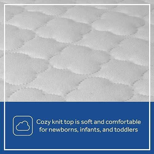 Sealy Baby 2-PACK Fitted Waterproof Infant Crib Mattress Protector Pad and Toddler Bed Cover, Durable and Comfortable Topper, Machine Washable and Dryer Friendly, 52” x 28”- White